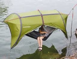 Many brazilian hammocks have a stuff sack. Tent Hammock The Sunda 2 0 Is Outdoor Shelter You Can Pitch On The Ground Or Hang From Trees Yanko Design
