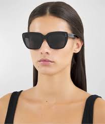 Alaia Women's Black Sunglasses w Silver Stud Details. Style # AA0050S