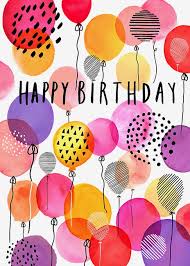 Margaret Berg Art Pink Balloon Party Happy Birthday Art Happy Birthday Illustration Birthday Blessings