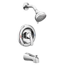 Shower fixtures tub and shower faucets bathtub shower bathtub faucets bathroom sinks bath tub small bathroom bathroom ideas copper vessel sinks. Moen Adler Chrome 1 Handle Bathtub And Shower Faucet With Valve In The Shower Faucets Department At Lowes Com