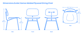 Dining tables tend to be made to a standard height of 30 inches (76cm). Eames Molded Plywood Dining Chair Dimensions Drawings Dimensions Com