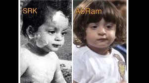 #happy new year #hny #bollywood #shahrukh khan #abram khan #i rewatched this movie last night #and it was the first time i saw the end credit. Like Father Like Son Abram Is Shah Rukh Khan S Replica Entertainment News The Indian Express