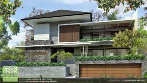 Rumah modern tropis 2 lantai full furnished di bsd askara house vanya park desain rumah tropis modern yang unik dan. 32 Rumah Urban Tropis Modern Ideas House Exterior House Design House Designs Exterior
