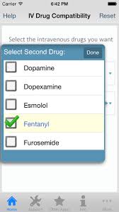 Iv Drug Compatibility Mobile App