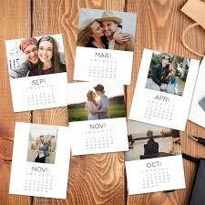 Custom Photo Calendar Personalized Calendar Printable Etsy In 2020 Custom Photo Calendar Photo Calendar Personalised Calendar