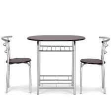 3 Pcs Home Bistro Table And 2 Chairs Dining Set Coffee Pub Furniture Dining Table Setting Metal Dining Table