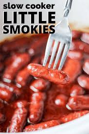 Slow Cooker Little Smokies Recipe Recipe Little Smokies Recipes Recipes Easy Crockpot