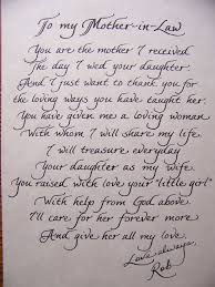 Poem To In Laws On Wedding Day Wedding Speech Lettering Letter To My Daughter