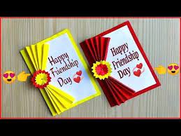 Friendship cards for kids to make. Easy And Beautiful Card For Friendship Day How To Make Friendship Day Card Easy Youtube
