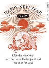 2019年賀状 クールデザイン03 シリーズ 2019年賀状 クールデザイン03 シリーズ 年賀状 年賀状 テンプレート 新年 デザイン