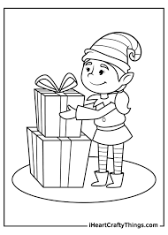 The moon and stars are no match for this spotted unicorn! Christmas Elves Coloring Pages Updated 2021