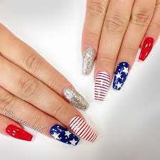 Article by honestlybecca| beauty, fashion, hair, food and lifestyle. 4th Of July Nails Coffin