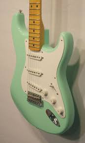 Fender Custom Shop 56 Stratocaster Nos Surf Green In 2021 Bass Guitar Tabs Cool Electric Guitars Electric Guitar Design