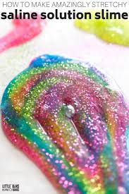 How To Make Saline Solution Slime Little Bins For Little Hands Cool Slime Recipes Easy Slime Recipe Slime