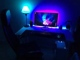 Overrated Colors Make A Great Look Game Room Cool Game Room Ideas Gaming Set Up