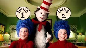 Thing One And Thing Two 2nd Baby Showers Cat In The Hat Movie Thing One And Thing Two