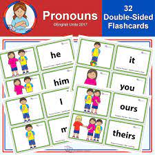 Flashcards Pronouns English Unite Flashcards Pronoun Grammar Activities