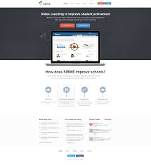 Sibme Homepage Mockup Best Landing Pages Web Design Landing Page