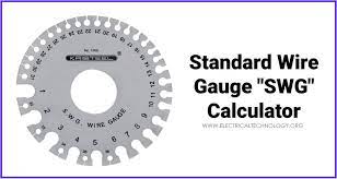 Diameter information in the table applies to solid wires only. Standard Wire Gauge Swg Calculator Swg Size Chart Table