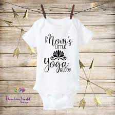 A wide variety of baby yoga clothes options are available to you, such as breathable. Mom S Little Yoga Buddy Onesie Baby Clothes Yoga Baby Etsy