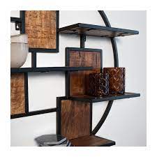 Puch free metal shelf organizer wall decorative shelf for flower pot artwork bathroom kitchen wall organizers. Industrial Wall Shelf Kronos Furnwise