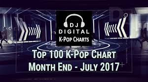 Top 100 K Pop Songs Chart July 2017 Month End Chart