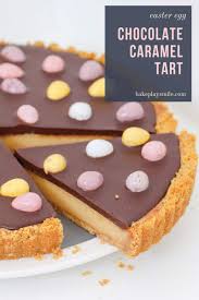 Easter Chocolate Caramel Tart Recipe Easter Tart Easter Desserts Recipes Caramel Tart
