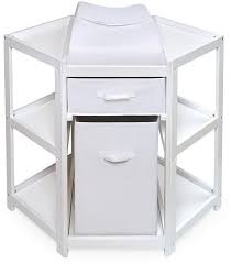 Badger Basket Corner Changing Table With Hamper Basket Baby Changing Table Corner Changing Tables Diaper Changing Table