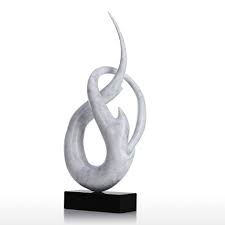 White Decorative Inspired With Sculpture And Modern Contemporary Art For Abstract Expressionism Example Contemporary Sculpture Modern Sculpture Contemporary Decorative Objects