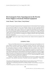 Smith medical's popular jelco ® i.v. Pdf Electromagnetic Noise Superimposed On The Electric Power Supply To Electronic Medical Equipment
