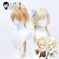 Lumine is the female main character of genshin impact, meanwhile aether is the male traveller. Hsiu Genshin Impact Cosplay Aether Wigs Lumine Wigs Heat Resistant Synthetic Hair Free Gift Brand Wig Cap Game Costumes Aliexpress