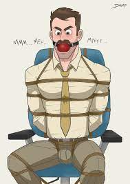 2015 alternate version available angry ball gag beard bill  andersen bondage bound bulge clothed clothes damo dilf disney facial hair  first porn of character gag gagged gagged speech image