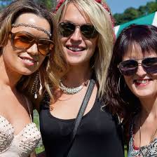 Festival-goers soak up the sunshine