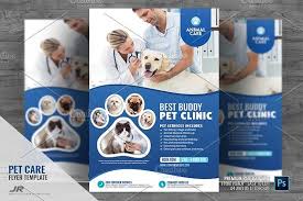 Pet Care And Clinic Flyer Pet Clinic Pet Care Service Animal