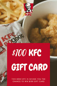 Click redeem now to know more about how you can have your kfc gift card. Win A 100 Kfc Gift Card Kentucky Fried Kfc Fried Chicken