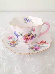 See more ideas about bone china, china, china patterns. Antique Shelley English Fine Bone China Dainty Shape German Floral Pattern Teacup And Saucer C 1940 1966 Tea Cups Shelley Tea Cups Tea Party