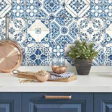 Mediterranean Tile Peel And Stick Wallpaper Mediterranean Decor Mediterranean Home Decor Mediterranean Tile