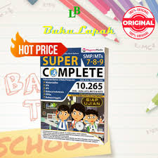 Uji kompetensi 4 matematika kelas 9 halaman 265. Buku Super Complete Smp Kelas 7 8 9 Matematika Ipa Ips B Indo Inggris Ppkn Shopee Indonesia
