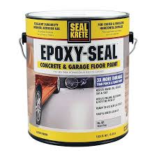 Seal Krete Epoxy Seal Concrete Garage Floor Paint 1 Part Armor Gray Satin Garage Floor Epoxy Actua Garage Floor Paint Painted Floors Painted Concrete Floors