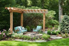 60 Backyard And Patio Fire Pit Ideas Different Types With Photo Examples Pergola Fire Pit Backyard Small Patio Garden