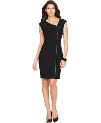 Calvin Klein Dress Cap Sleeve Zippered Sheath Calvin Klein Dress Dresses Gorgeous Black Dress