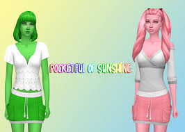 I Ve Got A Pocket Got A Pocketful Of Sunshine More Like A Buttload Of Colours Joliebean S Pocketful Of Sunshine Recoloured In The Sims 4 Cc Sims Cc Sims