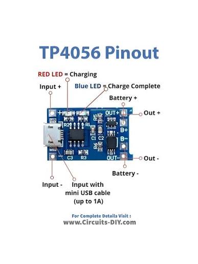 TP4056 Pinout