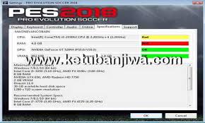 Pro evolution soccer 2019 system requirements state that you will need at least 4 gb of ram. Pes 2018 Settings Exe For Check Pc Specifications