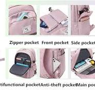 Mochila para niñas, mochila de gran capacidad, resistente al agua,  transpirable, mochila de viaje, mochila para niñas, C-gris, Mochilas de  viaje