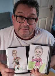 Sketching the stars is perfect therapy for Glentoran fan