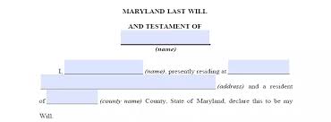 If you want to be somebody, somebody really special, be yourself! Fillable Maryland Last Will And Testament Form Free Formspal