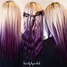 Blonde locks with purple roots. Instagram Hair Dye Tips Hair Styles Cool Hair Color