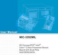 User Manual MIC-3392MIL
