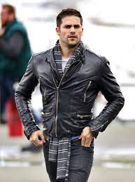 Brant Daugherty 2220 3000 Brant Daugherty Leather Jacket Men Leather Jacket Black